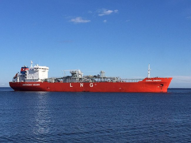 LNG-Tanker auf hoher See